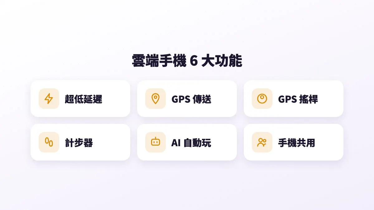 多台雲端手機同時在線，每個帳號各自掛機